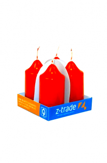 Z-trade adventní svíčky 70x40 mm 4 ks červené