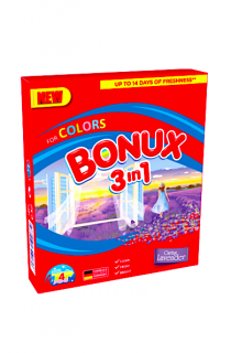 Bonux 3v1 prací prášek 4 dávky Colors 0,3 kg Caring Lavender