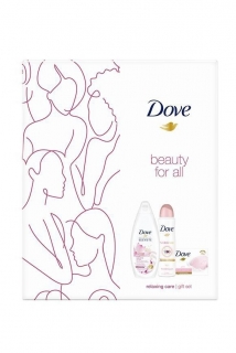 Dove dárková kazeta Relaxing Care (sprchový gel + antiperspirant + mýdlo)