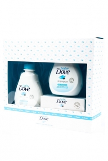 Dove Baby dárková kazeta (mycí gel 200ml+šampon 200ml+krém na opruzeniny 45g)