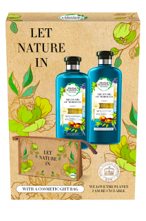 Herbal Essences dárková kazeta Argan Oil (šampon 400 ml + balzám 360 ml + taška)