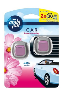 Ambi Pur Car osvěžovač vzduchu do auta 2 x 2 ml Flowers & Spring