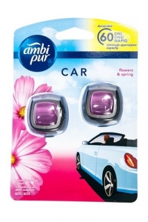 Ambi Pur Car osvěžovač vzduchu do auta 2 x 2 ml Flowers & Spring