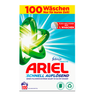 Ariel prací prášek 100 dávek Universal Febreze Frische 6 kg