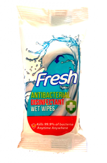 Fresh vlhčené ubrousky 15 ks Antibakteriální