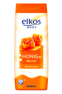 Elkos Body sprchový gel 300 ml Med & Mléko