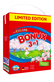 Bonux 3v1 prací prášek 66 dávek Color Spring Freshness 4,95 kg