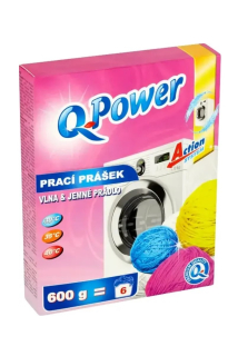 Q-Power prací prášek na jemné prádlo a vlnu 600 g