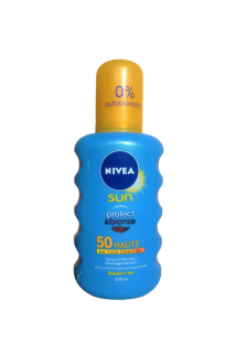 Nivea Sun Protect & Bronze sprej na opalování SPF50 200 ml