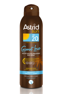 Astrid SUN suchý olej spray na opalování SPF20 150 ml