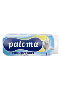 Paloma toaletní papír 10 ks Exclusive Soft Yellow 3-vrstvý