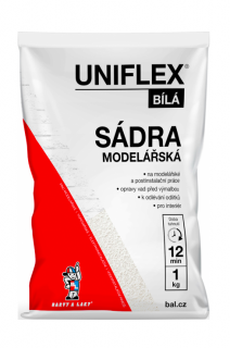 Uniflex modelářská sádra bílá 1 kg