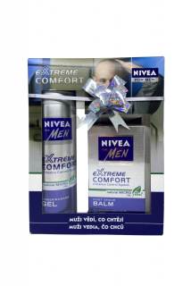 Nivea Men dárková kazeta Extreme Comfort (gel 200 ml + balzám po holení 100 ml)
