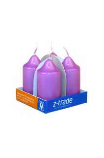 Z-trade adventní svíčky 75x40 mm 4 ks světle fialové