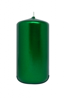 Z-trade svíčka válec 1 ks 55x100 mm metalická tmavě zelená