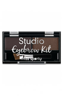 Miss Sporty Studio Eyebrow Kit set na obočí 2,4 g 001 Medium Brown