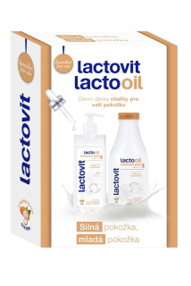 Lactovit dárková kazeta LactoOil Intenzivní péče (tělové mléko + sprchový gel)