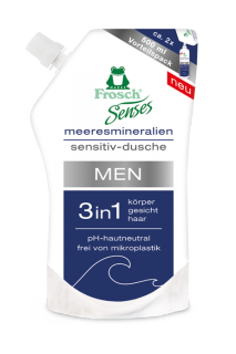 Frosch sprchový gel náplň 500 ml Men Mořské minerály 3v1